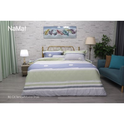 Bộ Chăn Ga Gối TencelModal Stars
